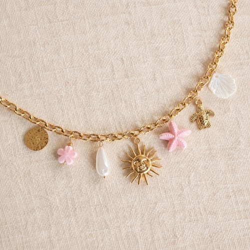 Collier à breloques - 100% inoxydable