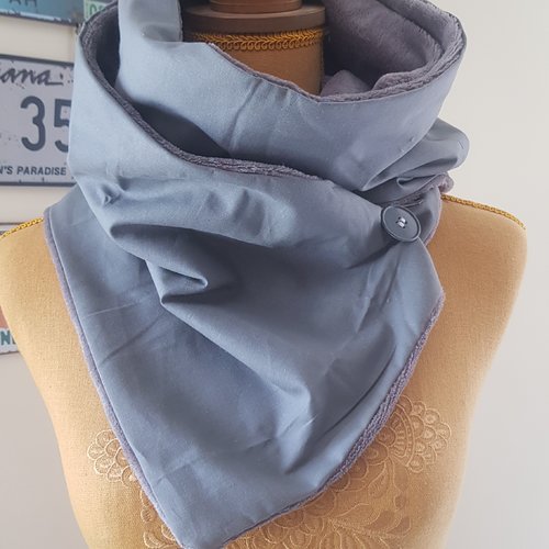 Echarpe chaude homme anthracite