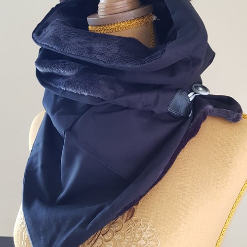 Echarpe chaude homme noire