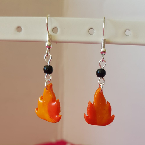 Boucles d'oreilles flammes