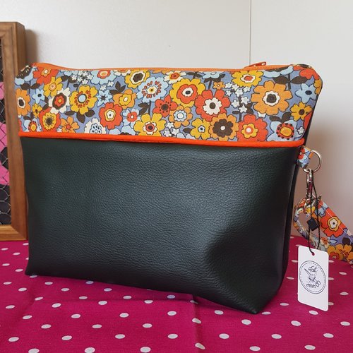 Sac pochette fleurie