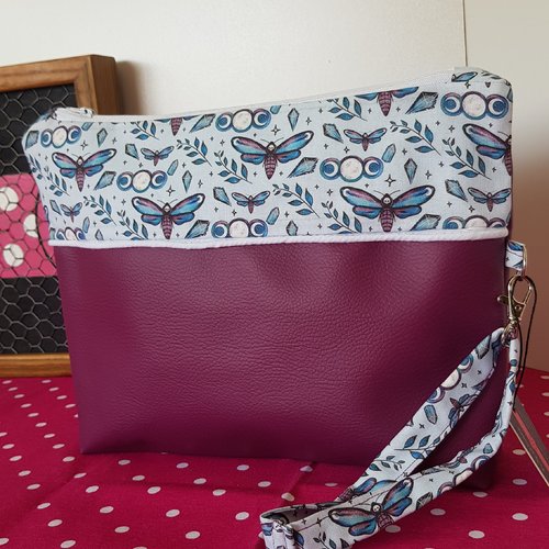 Sac pochette mystique magenta