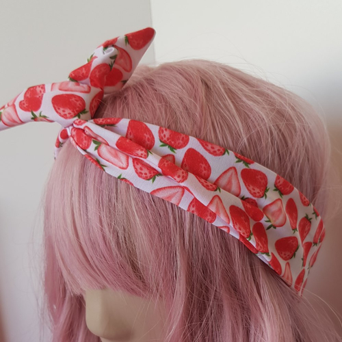 Bandeau à cheveux fraises