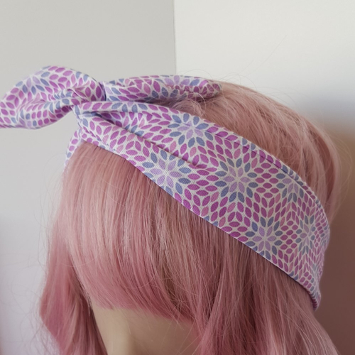 Bandeau à cheveux pétales pastel
