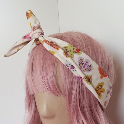 Bandeau à cheveux hirondelles colorées