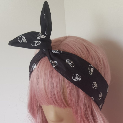 Bandeau à cheveux little skull