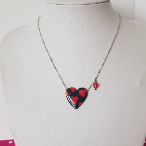 Collier cœur & cœurs
