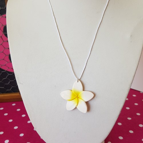 Collier monoï blanc