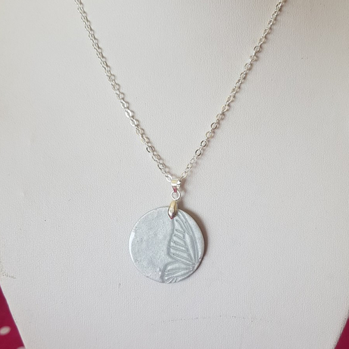 Collier silver butterfly