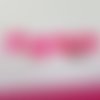 Boucles nœud et cœur fuchsia