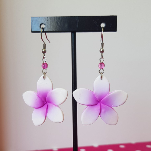 Boucles fleur de monoï rose