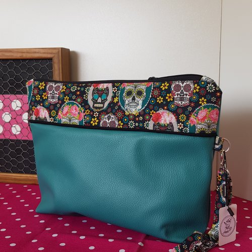 Sac pochette skulls
