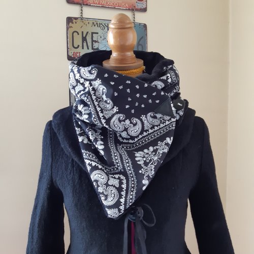 Echarpe bandana noir