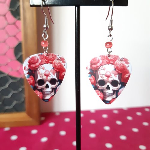Boucles médiators red skulls