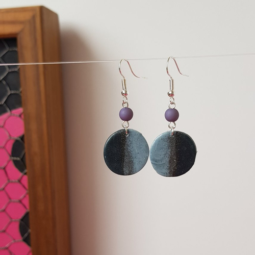 Boucles bulles pailletées