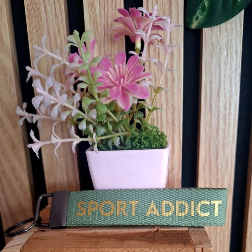 Porte clef "sport addict"