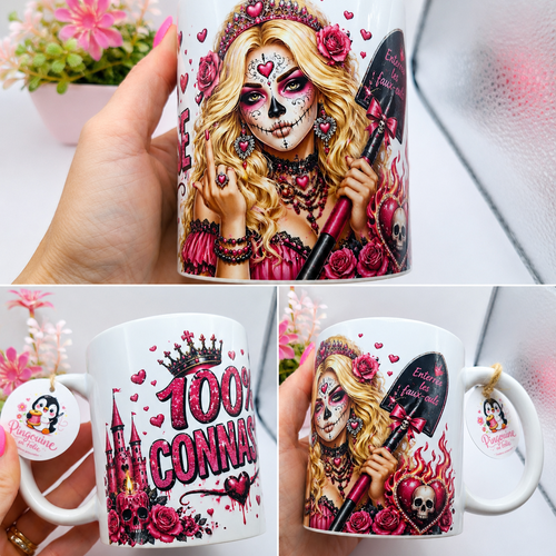 Mug "100% connasse" version blonde