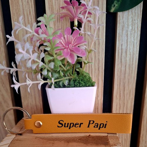 Porte clef " super papi "