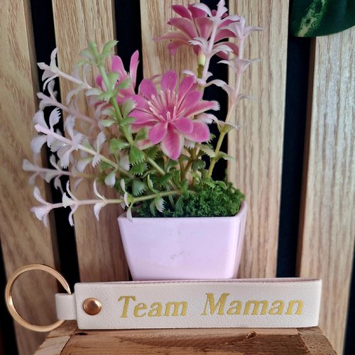 Porte clef " team maman "