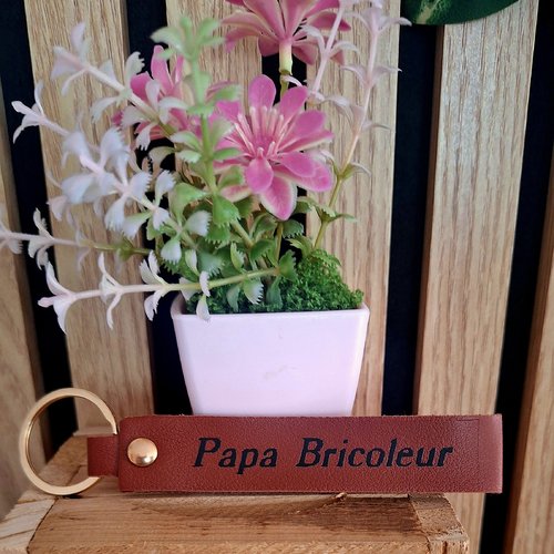 Porte clef " papa bricoleur "