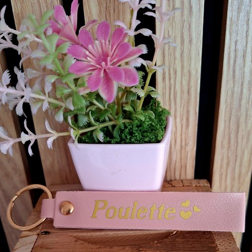 Porte clef "poulette"