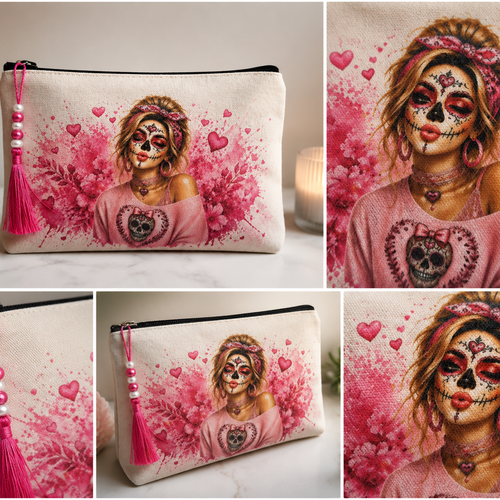 Pochette artisanale inspiration bohème girly