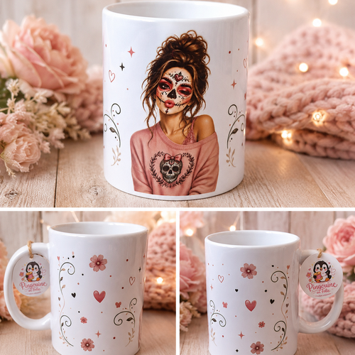 Mug catrina – création artisanale personnalisée