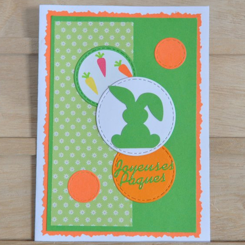 Carte de joyeuses paques "petit lapin"