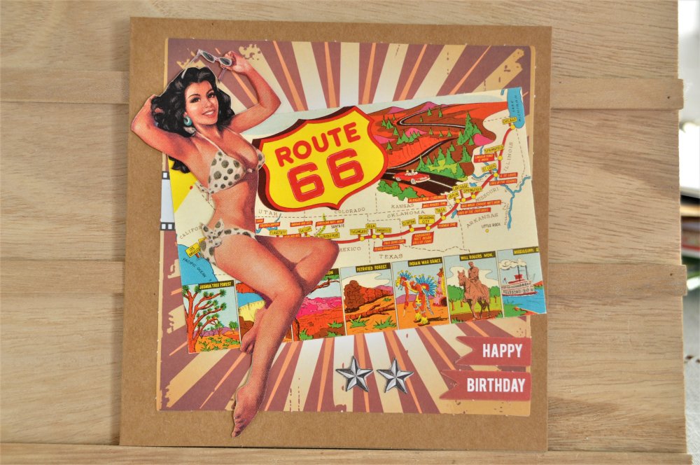 carte anniversaire vintage pin up Carte D Anniversaire Double Vintage Pin Up Un Grand Marche carte anniversaire vintage pin up