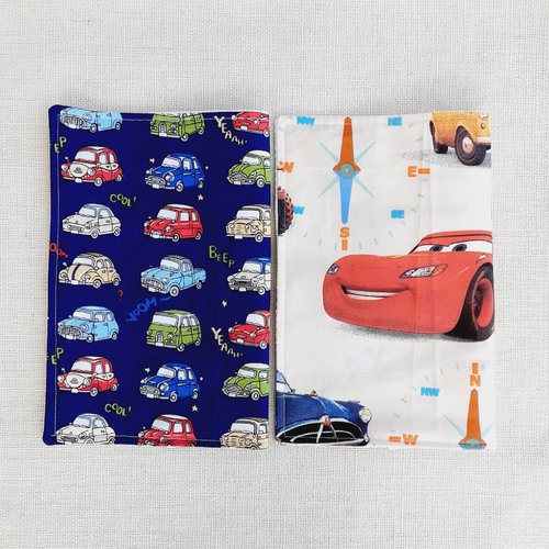 Serviette de table enfant - serviette de cantine - petites voitures ou cars
