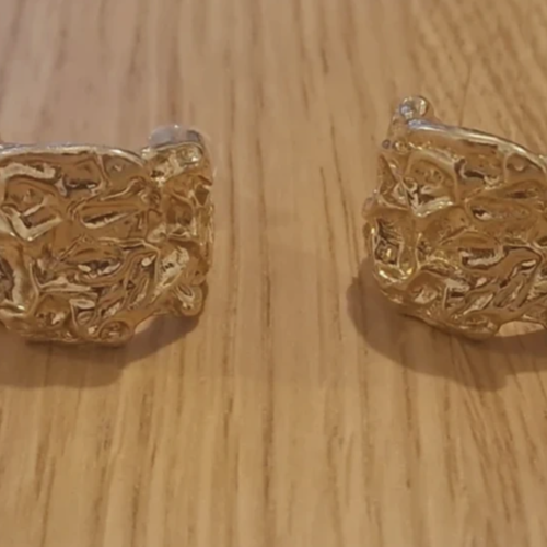 Créoles 20 mm plaquées or 14 carats