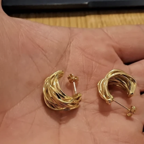 Créoles plaquées or 20 mm