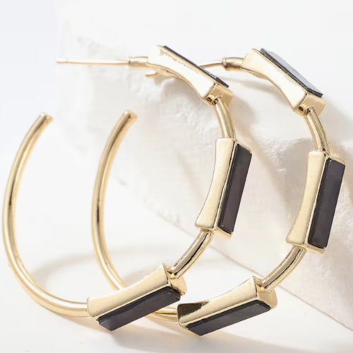 Créoles plaquées or 14 carats