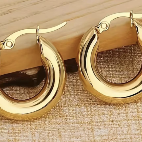 Créoles plaquées or 20 mm