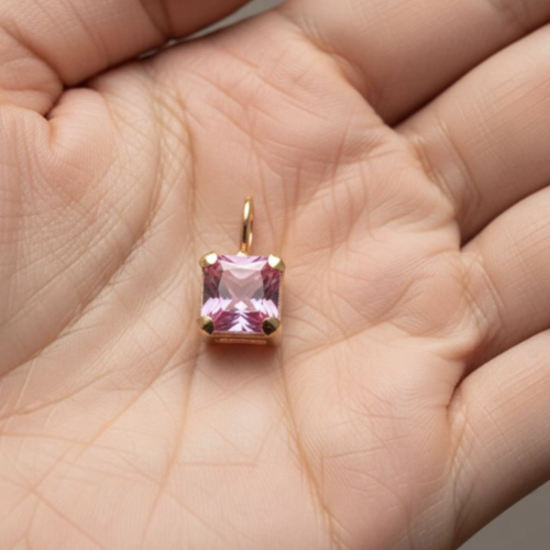 Pendentif bella or 18 carats rose
