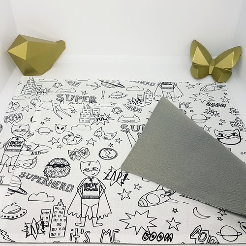 Coloriage Lavable Pour Enfant Tissu A Colorier Format Set De