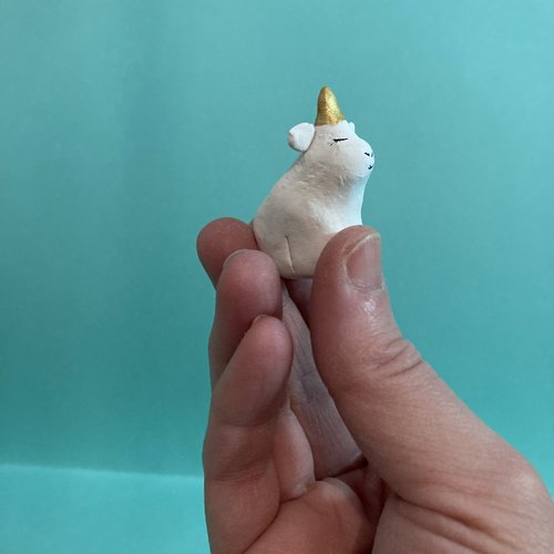 Mini licorne porte bonheur