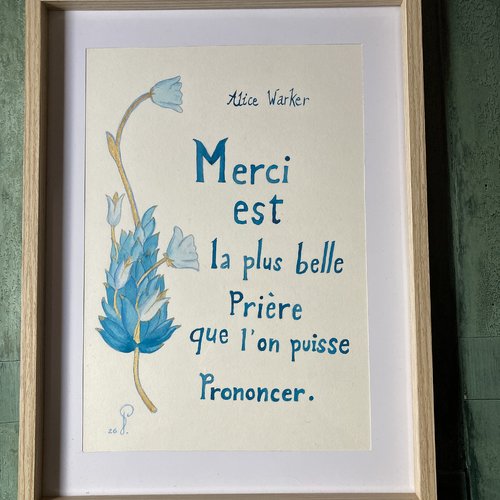 Affiche calligraphie