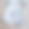Guirlande de fanions - collection montgolfière - taille 2 - baptême / communion / anniversaire
