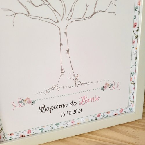 Arbre à empreinte encadré - collection margot