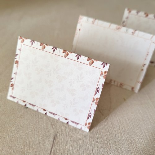 Etiquette plats / boissons collection automnal - baby shower / baptême / anniversaire / mariage