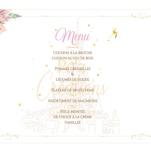 Menu lanterne repas - assortiment sabrina