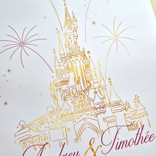 Château à empreinte - conte de fée - mariage féerique - couleurs au choix