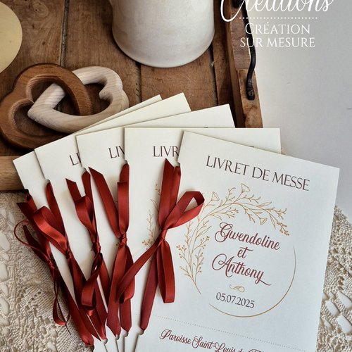 Livret de messe - gaïa - baptême / communion