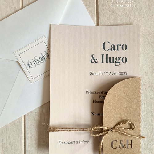 Save the date - collection élégance - mariage / baptême / anniversaire