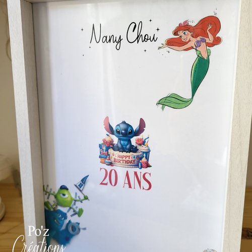 Affiche à petits mots personnalisée - baby shower / naissance / baptême / mariage / anniversaire