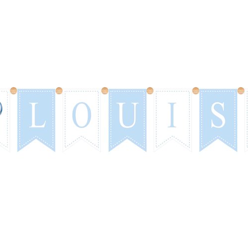 Guirlande de fanions mon petit ourson - réservé camille