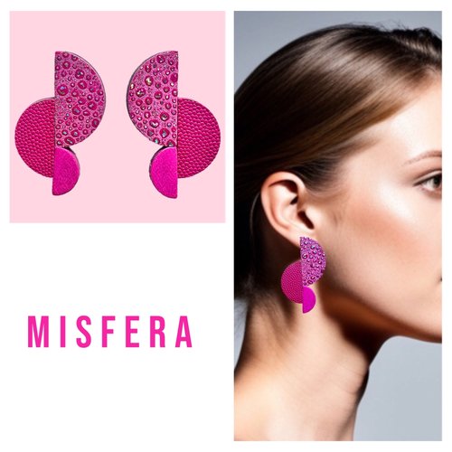 Boucles d'oreilles cuir misfera
