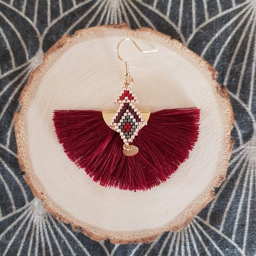 Boucles d'oreilles à pompons
