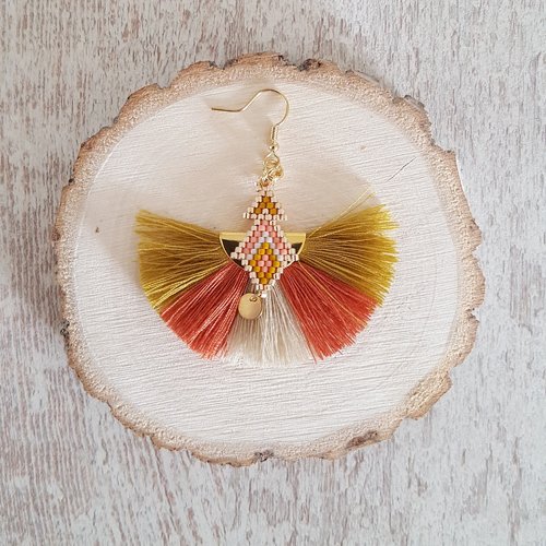 Boucles d'oreilles à pompons